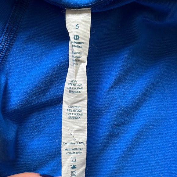 Lululemon Bright Blue Track Jacket - Picture 3 of 4